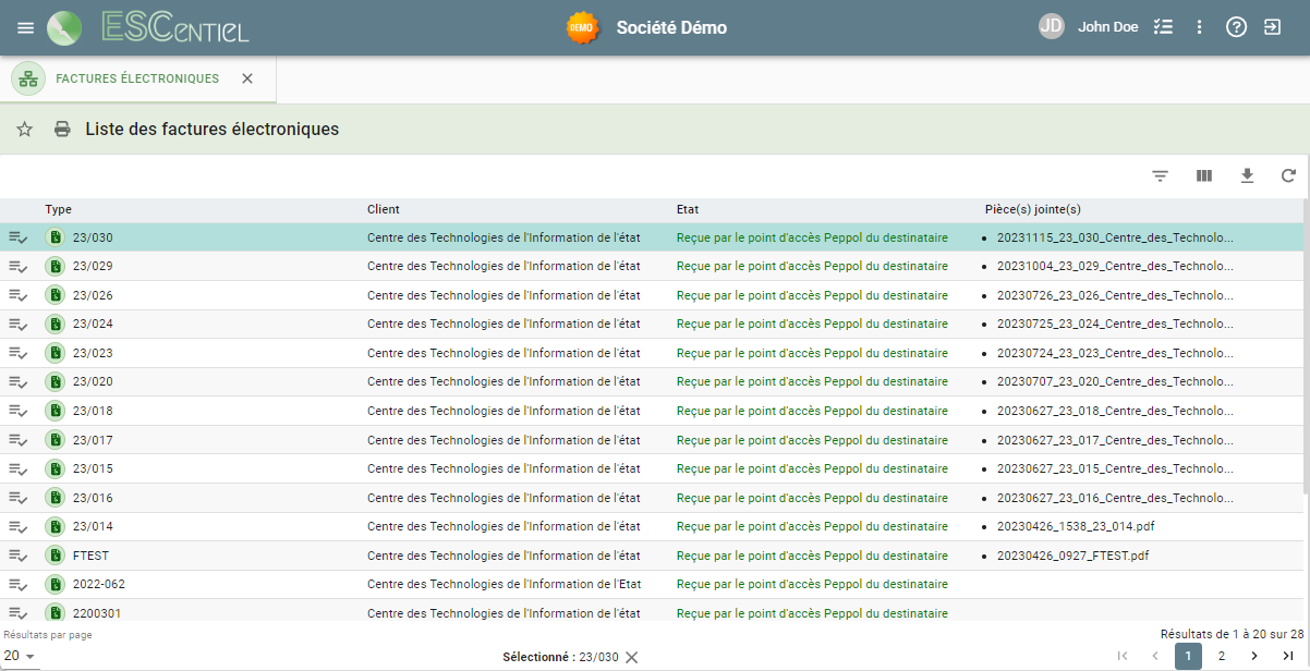 Facturation éléctronique